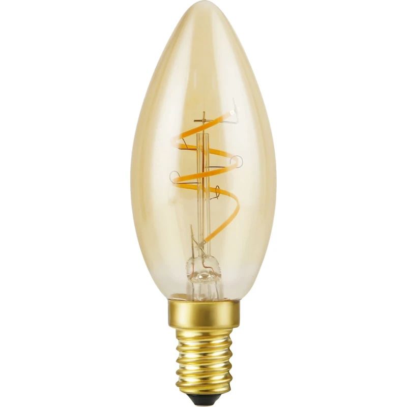 SPL E14 LED Kaarslamp | 2.9W Goud 2200K 220V/240V 922 | 360° Dimbaar