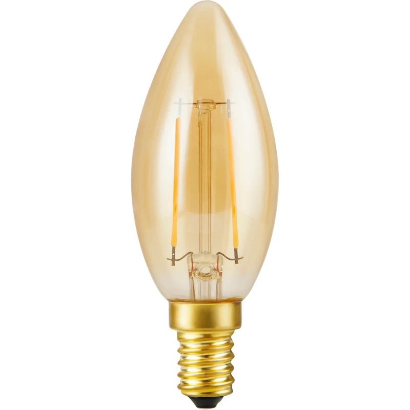 SPL E14 LED Kaarslamp | 2.9W Goud 2200K 220V/240V 922 | 360° Dimbaar