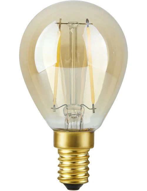 SPL E14 LED Kogellamp | 2.9W Goud 2200K 220V/240V 922 | 360° Dimbaar