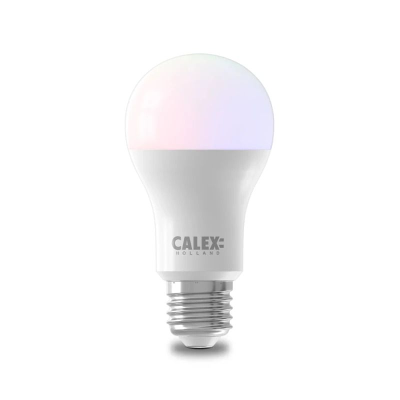 Calex Smart BT Mesh LED GLS-lamp A60 806lm 9.4W 2700-6500K+RGB E27 Dimbaar met app
