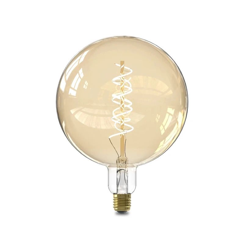 Calex Smart Globe G200 Goud Enkele spiraal filament 220-240V 5W 220lm 1800K E27 dimbaar via app