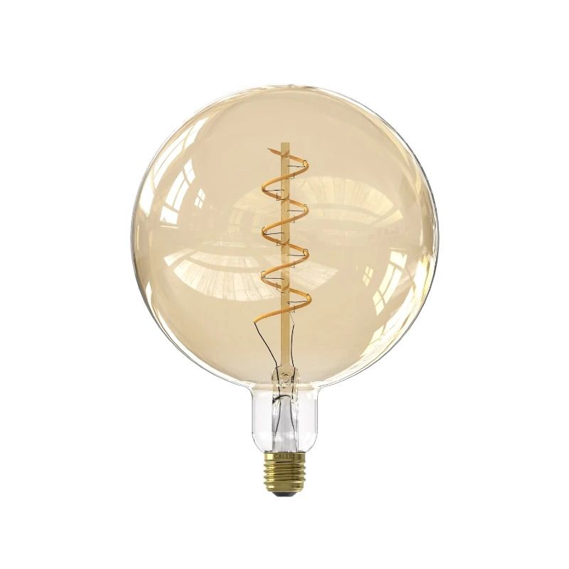 Calex Smart Globe G200 Goud Enkele spiraal filament 220-240V 5W 220lm 1800K E27 dimbaar via app