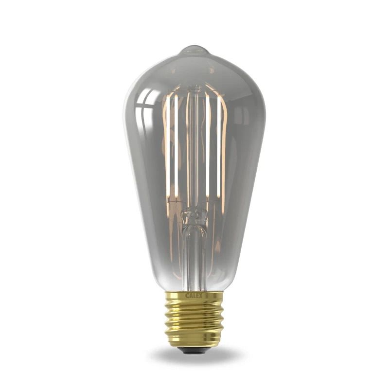 Calex Smart ST64 Smokey Straight filament 220-240V 7W 400lm 1800K E27 dimbaar via app