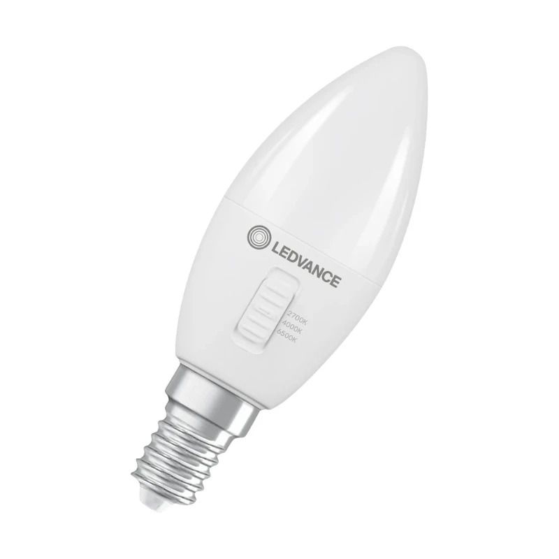 Ledvance E14 LED Lamp | 4.9W 2700K/4000K 220V/240V 827/840 470Lm | 240° Ø37mm Dimbaar