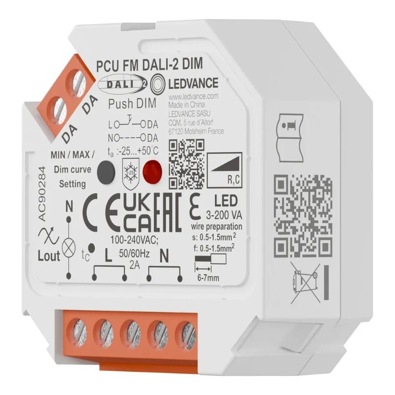 Ledvance Lichtregelsysteemcomponent | push control unit fm dali-2 dim fm dali-2 dim
