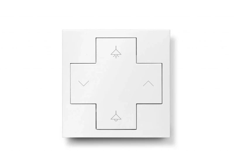 Elpro Lichtregelsysteemcomponent | Lunatone DALI-2 Switch Cross integration white RAL9010