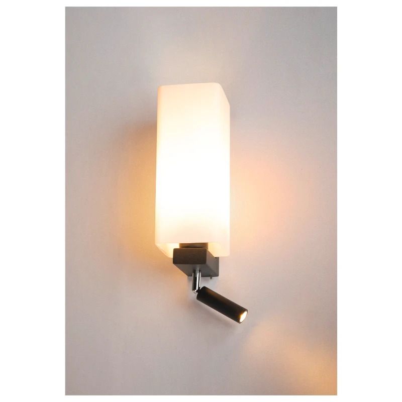 SLV LED Wandlamp | 1X E27 Max 2W 3000K 200lm 30 | IP20 Dimbaar | QUADRASS
