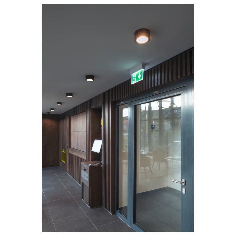 SLV LED Plafondlamp | 20W 3000K/4000K 1650lm 830/840 | IP20 DALI Dimbaar Zwart | FERA
