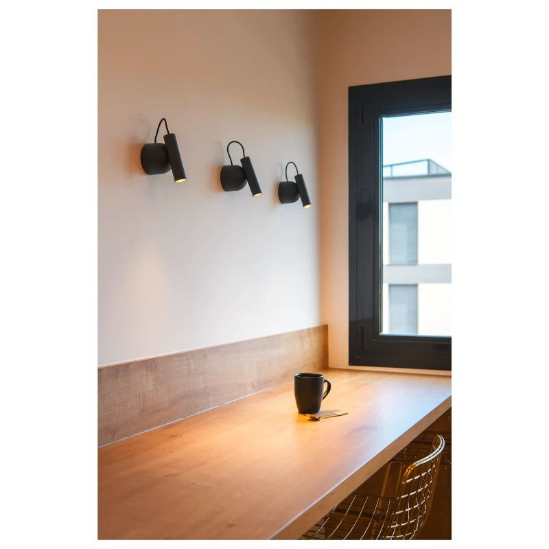 SLV LED Wandlamp | 6.2W 3000K 350lm 930 | IP20 Dimbaar Zwart | KARPO