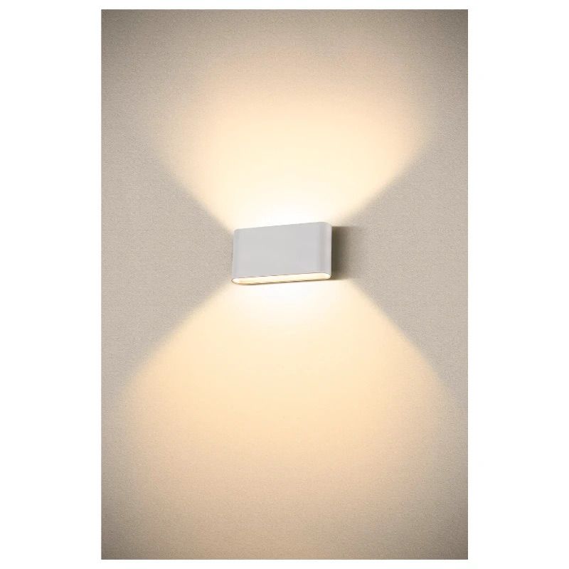 SLV LED Wandlamp | 9.3W 2700K/3000K 860lm 827/830 | IP65 Wit | OVAL