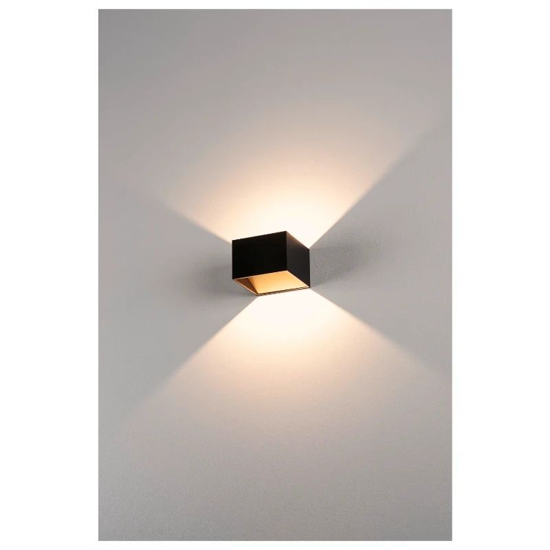 SLV LED Wandlamp | 6W 3000K 300lm 930 | IP20 Zwart | LOGS