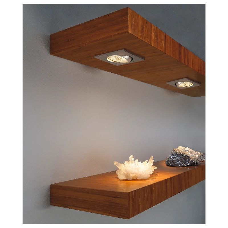 SLV LED Inbouwarmatuur Vierkant | 5.3W 3000K 300lm 830 IP20 | NEW TRIA