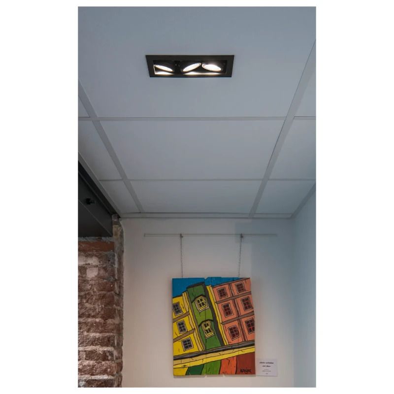 SLV LED Inbouwarmatuur Vierkant | 20W 3000K 1920lm 830 IP20 | Dimbaar | KADUX
