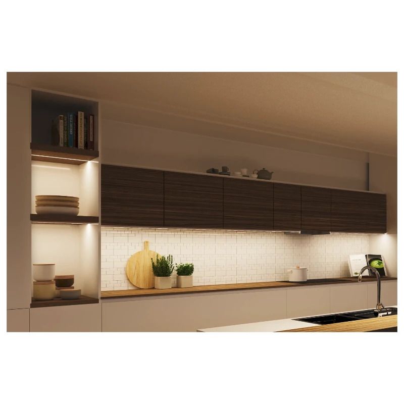 SLV Onderdeel | GRAZIA 10 LED opbouwprofiel | vlak | geribbeld | 2 m | zwart