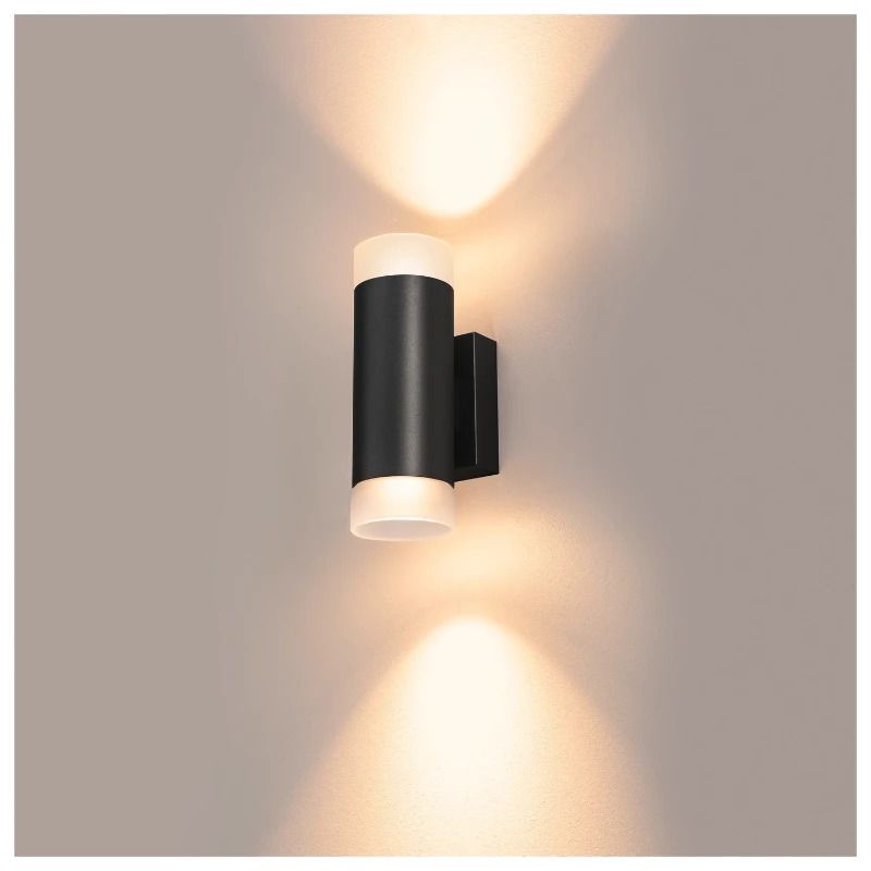 SLV LED Up-Downlighter | 2X GU10 Max 10W | IP20 Dimbaar Zwart | ASTINA
