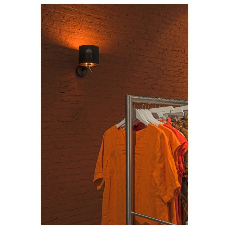 SLV LED Wandlamp | 1X E27 Max 40W | IP20 Dimbaar Zwart | FENDA