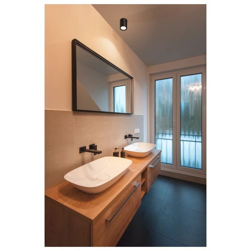 SLV LED Plafondlamp | 11W 2000K 780lm 920 | IP20 Dimbaar Zwart | OCULUS
