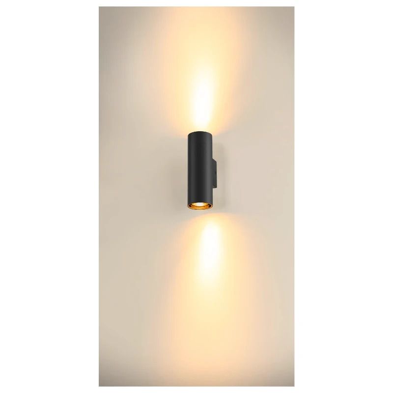 SLV LED Wandlamp | 2X GU10 Max 10W | IP20 Dimbaar Zwart | ASTO