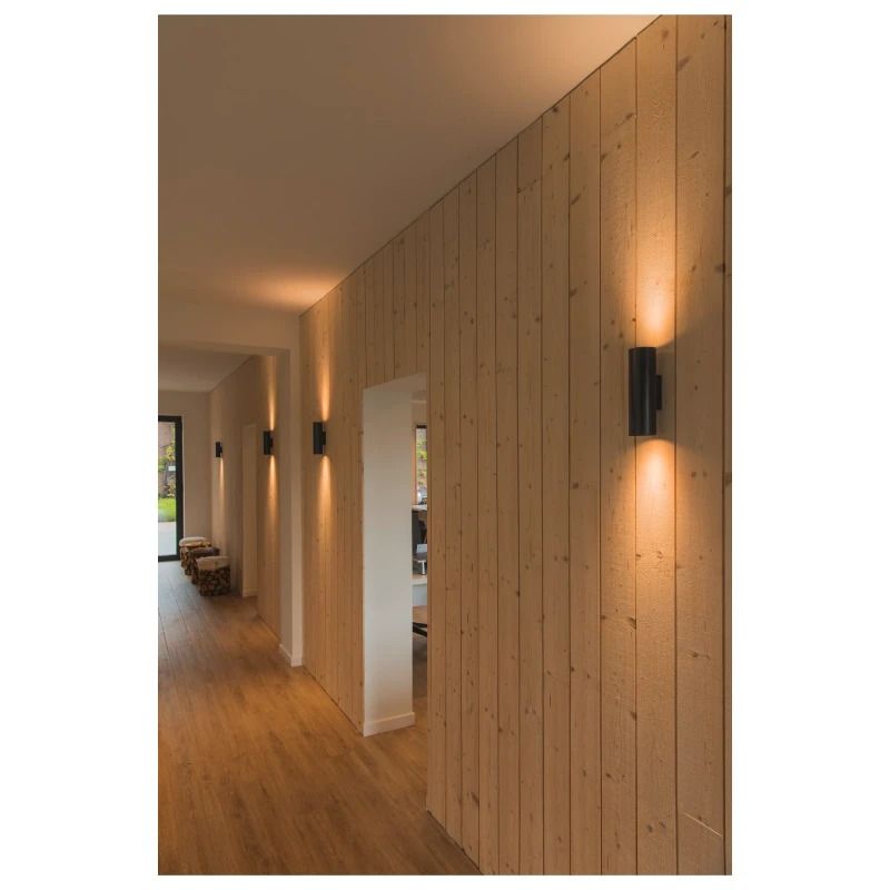 SLV LED Up-Downlighter | 2X GU10 Max 50W  | IP20 Dimbaar Zwart | ENOLA