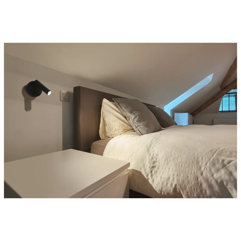 SLV LED Plafond- Wandlamp | 6W 3000K 370lm 930 | IP20 Zwart | KARPO