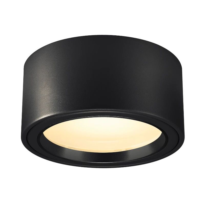 SLV LED Plafondlamp | 23W 3000K 1800lm 830 | IP20 Zwart | FERA
