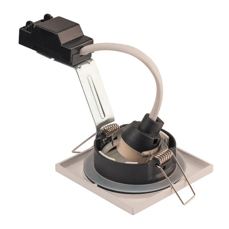 SLV LED Inbouwarmatuur Vierkant | 1X GU10 Max 50W IP65 | Dimbaar | DOLIX