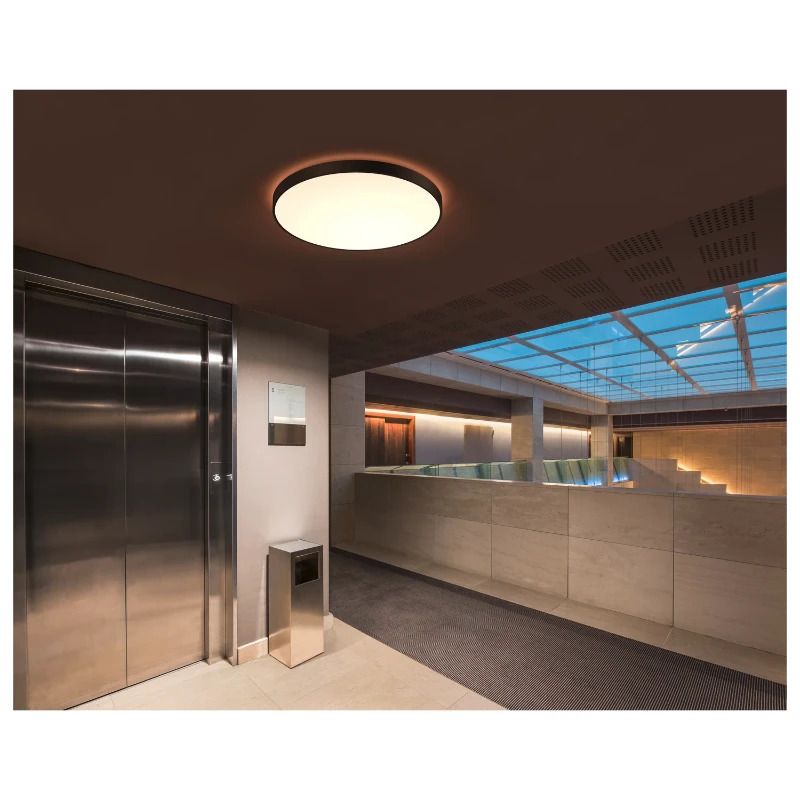 SLV LED Plafond- Wandlamp | 75W 3000K/4000K 11000lm 930/940 | IP50 DALI Dimbaar | MEDO