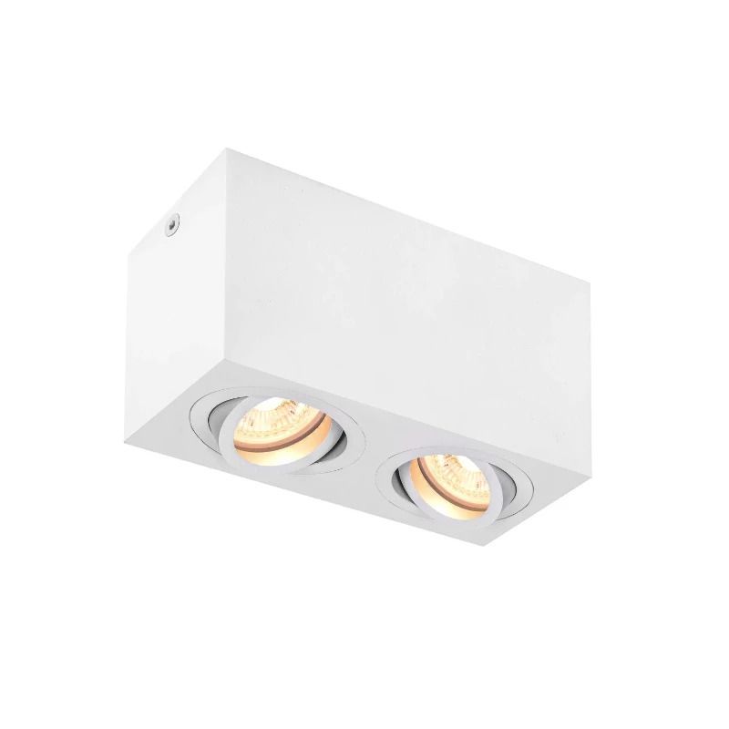 SLV LED Plafondlamp | 2X GU10 Max 10W | IP20 Dimbaar Wit | TRILEDO