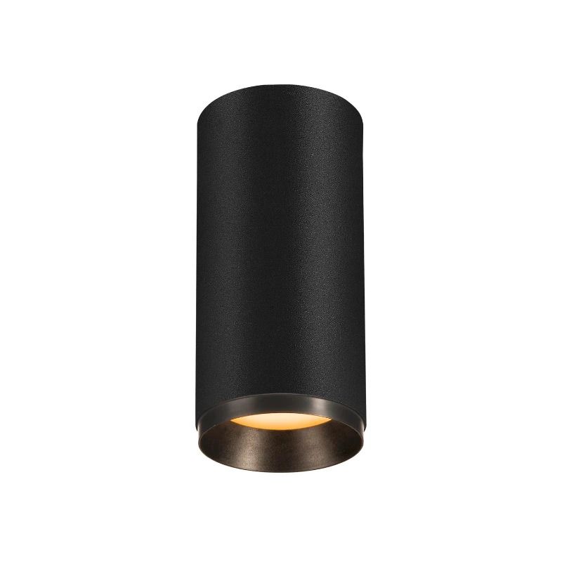 SLV LED Plafondlamp | 20W 2700K 1885lm 927 | IP20 DALI Dimbaar Zwart | NUMINOS