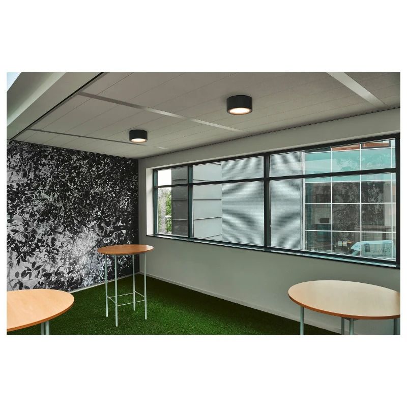 SLV LED Plafondlamp | 23W 3000K 1800lm 830 | IP20 Zwart | FERA