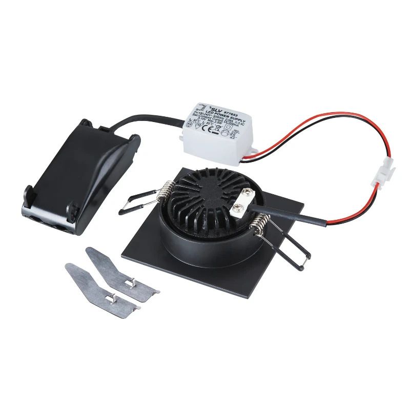 SLV LED Inbouwarmatuur Vierkant | 5.3W 3000K 300lm 830 IP20 | NEW TRIA