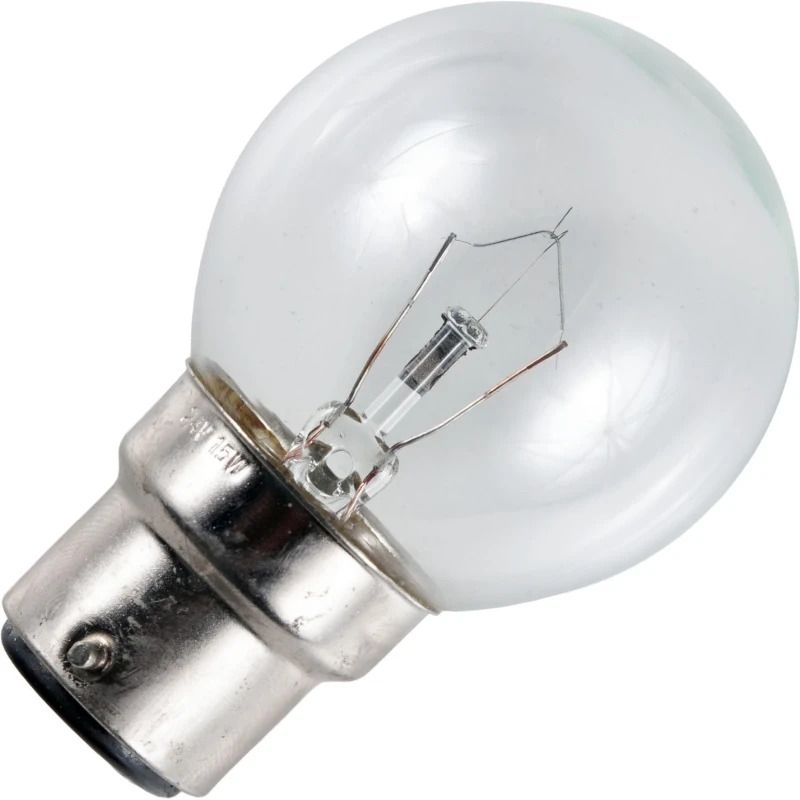 Schiefer Ba22d Kogel Gloeilamp | 40W 2700K 410lm 130V | Dimbaar