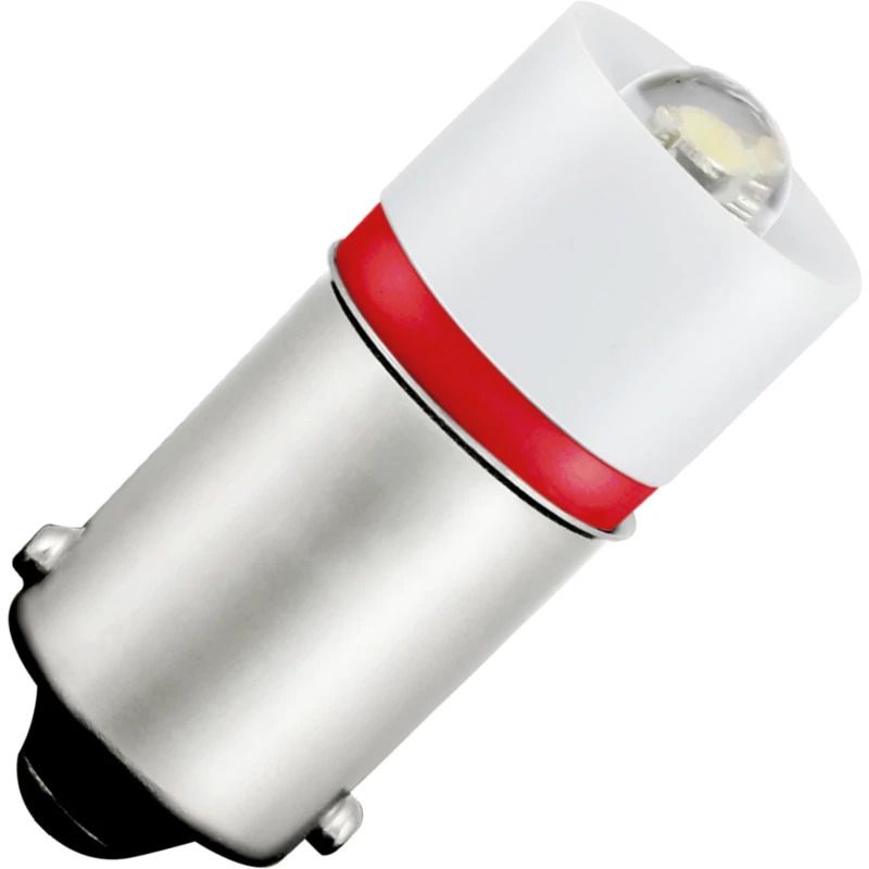 Schiefer BA9s LED Lamp | 0.144W 12V 12mA Rood | 10x23.5mm | 10 stuks