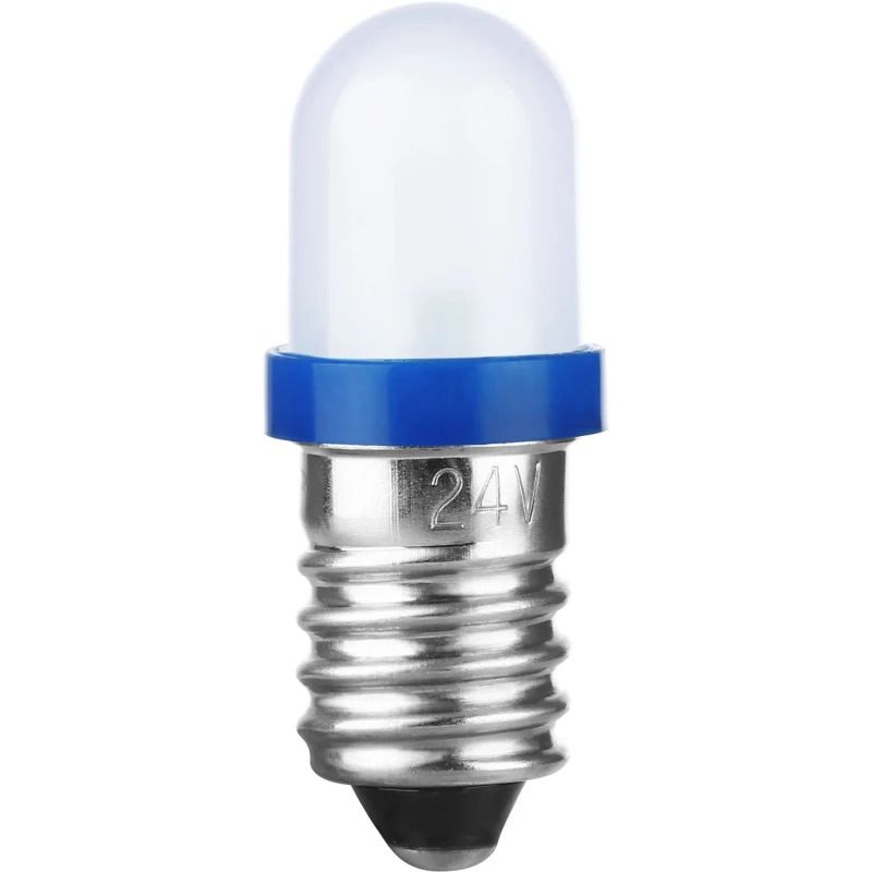 Schiefer E10 LED Lamp | 0.69W 230V 3mA Blauw | 8.5x28mm | 10 stuks