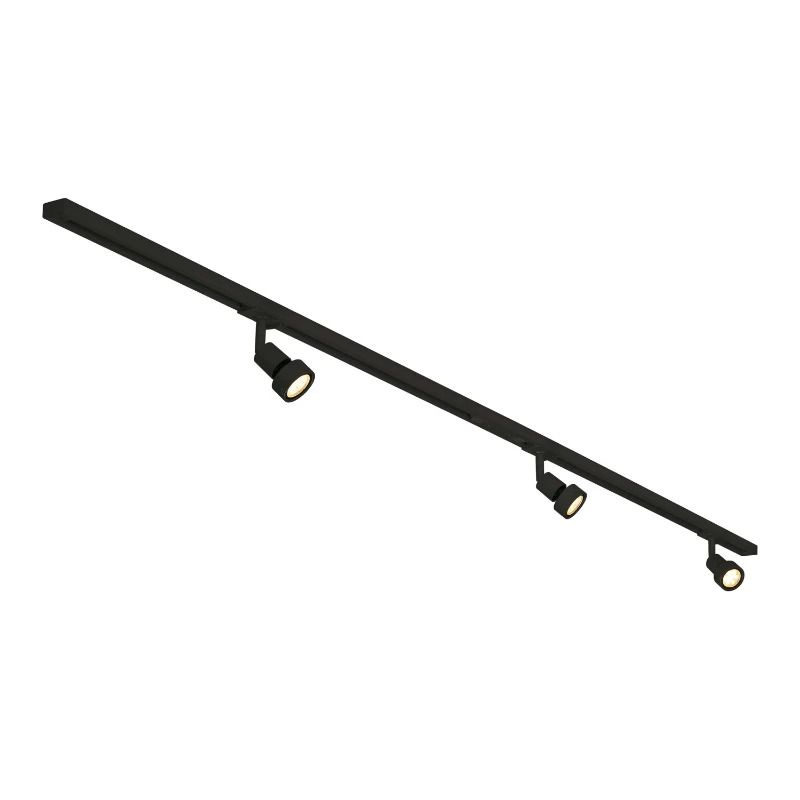 SLV LED Armatuur | 3X GU10 Max 4.3W 2956lm | IP20 Dimbaar Zwart | PURI
