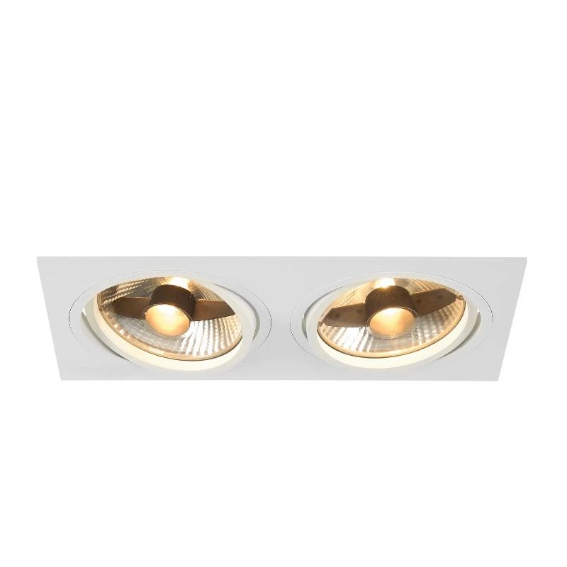 SLV LED Inbouwarmatuur Ømm | 2X GU10 Max 75W IP20 | Dimbaar | NEW TRIA
