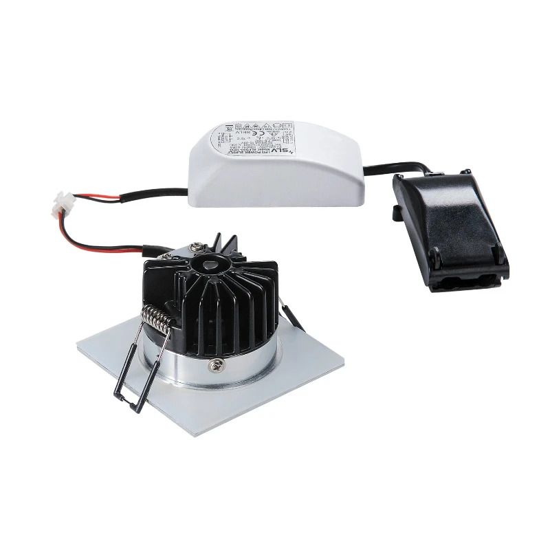 SLV LED Inbouwarmatuur Vierkant | 11W 3000K 910lm 830 IP20 | Dimbaar | PATTA