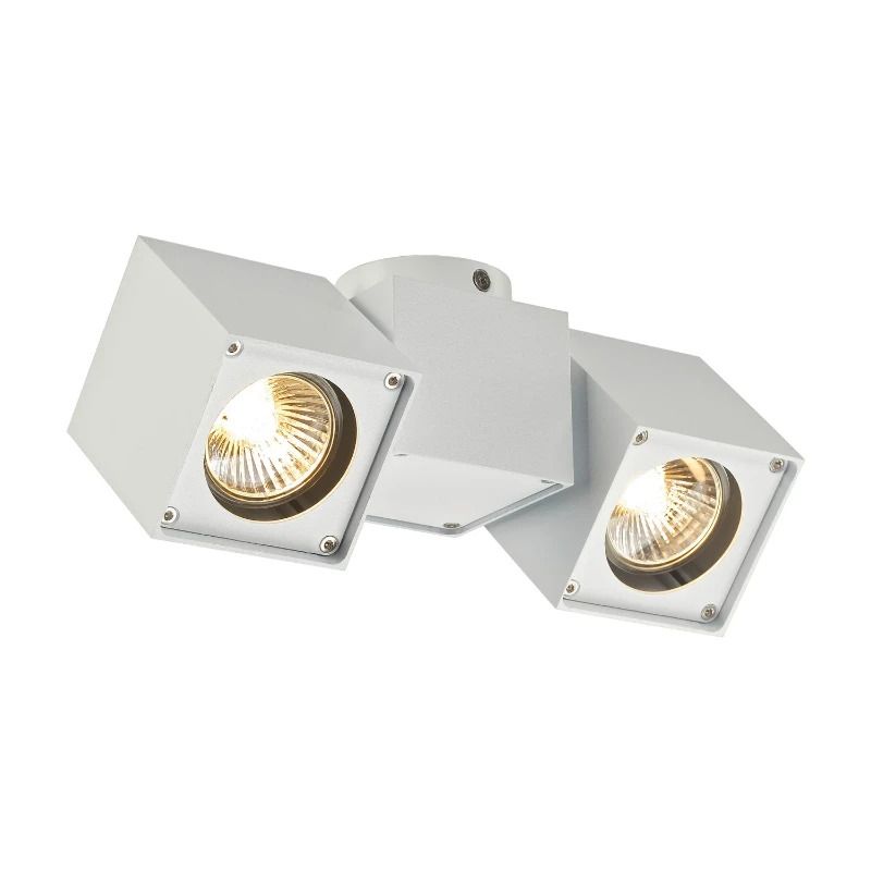 SLV LED Plafondlamp | 2X GU10 Max 50W | IP20 Dimbaar Wit | ALTRA DICE