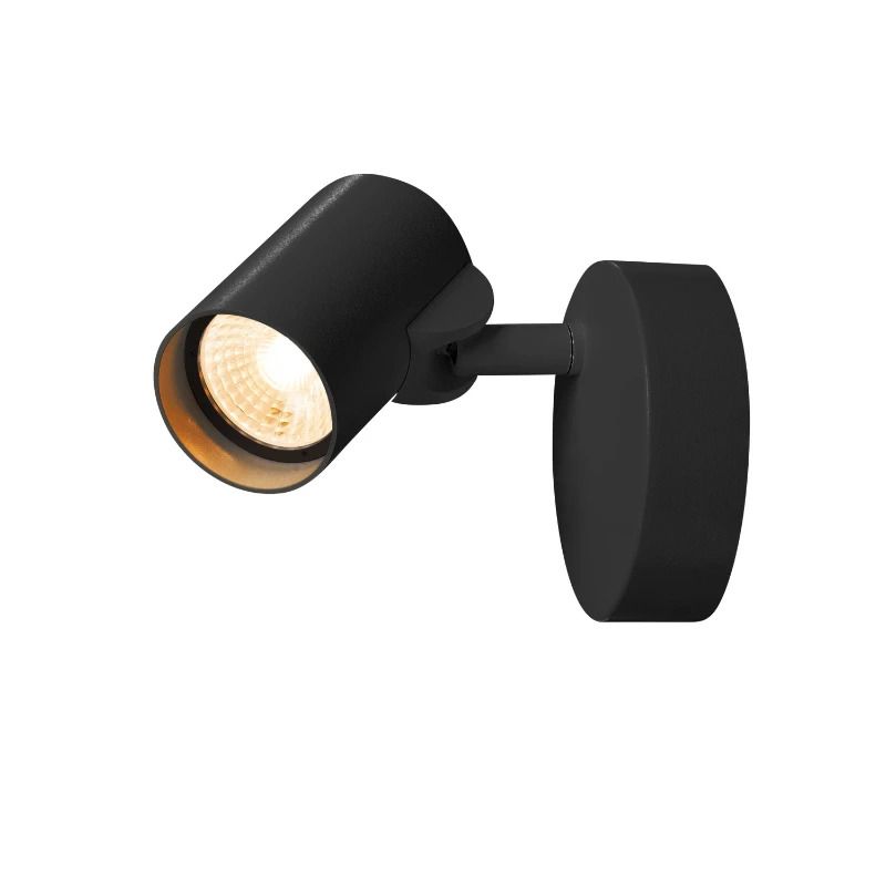 SLV LED Plafond- Wandlamp | 10W 3000K 700lm 930 | IP20 Dimbaar Zwart | HELIA