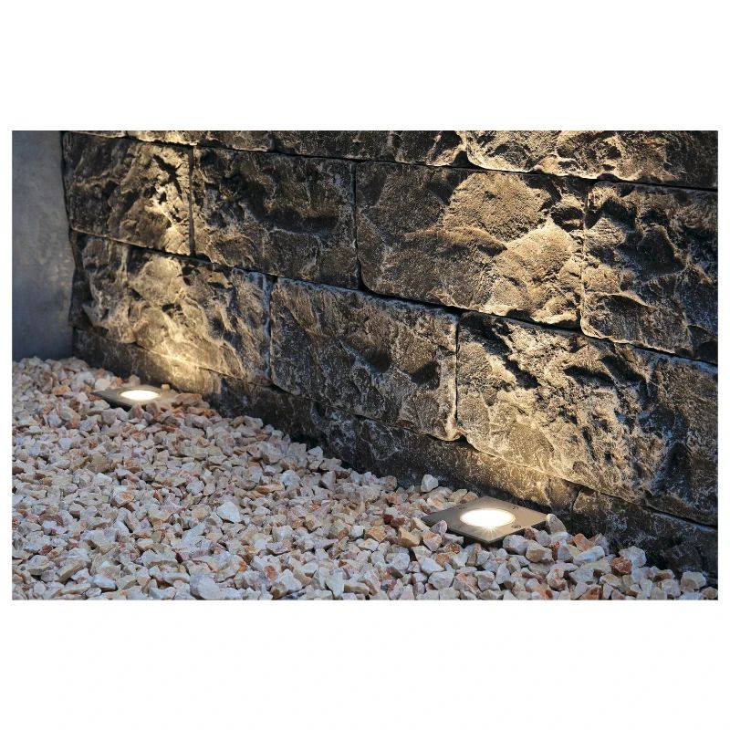 SLV LED Grondspot Vierkant | 1X GU10 Max 35W Dimbaar IP67 | DASAR