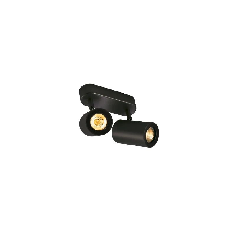 SLV LED Plafond- Wandlamp | 2X GU10 Max 50W | IP20 Dimbaar Zwart | ENOLA