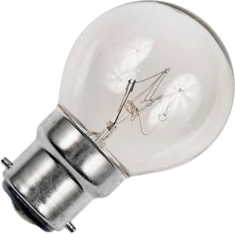 Schiefer Ba22d Kogel Gloeilamp | 40W 2700K 330lm 220V/240V | Dimbaar