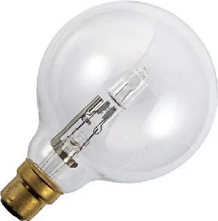 Schiefer Ba22d Halogeen Globelamp | 42W 630lm 2800K 230V/240V | Dimbaar