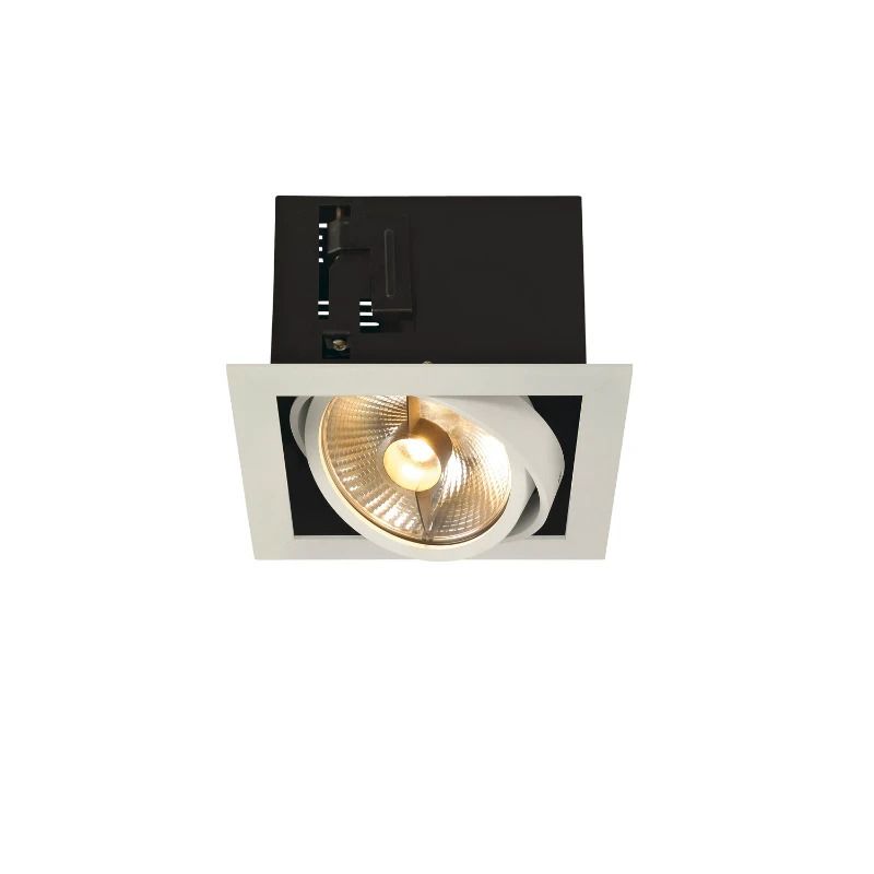 SLV LED Inbouwarmatuur Vierkant | 1X GU10 Max 75W IP20 | Dimbaar | KADUX