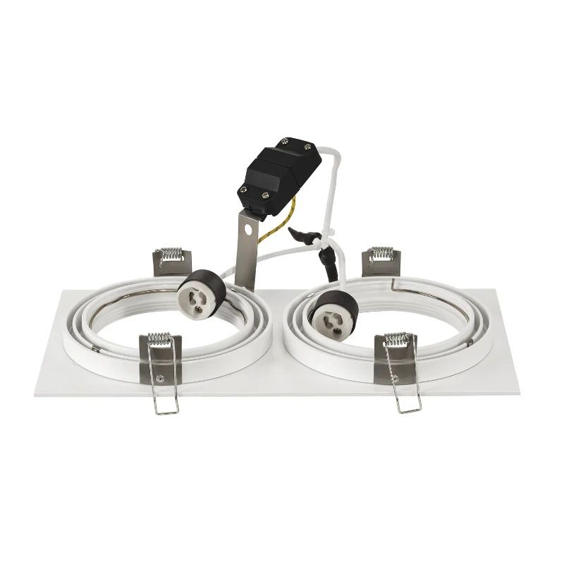 SLV LED Inbouwarmatuur Ømm | 2X GU10 Max 75W IP20 | Dimbaar | NEW TRIA