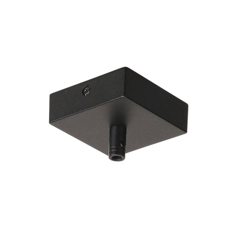 SLV Onderdeel | Plafondrozet GLENOS, mat zwart , 8,5x8,5x2,7 cm, met trekontlasting | GLENOS II