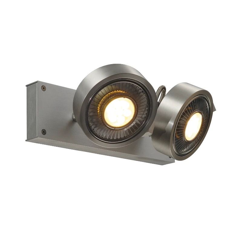 SLV LED Plafondlamp | 2X GU10 Max 75W | IP20 Dimbaar | KALU