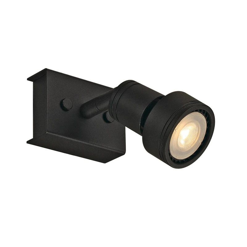 SLV LED Plafondlamp | 1X GU10 Max 50W | IP20 Dimbaar Zwart | PURI