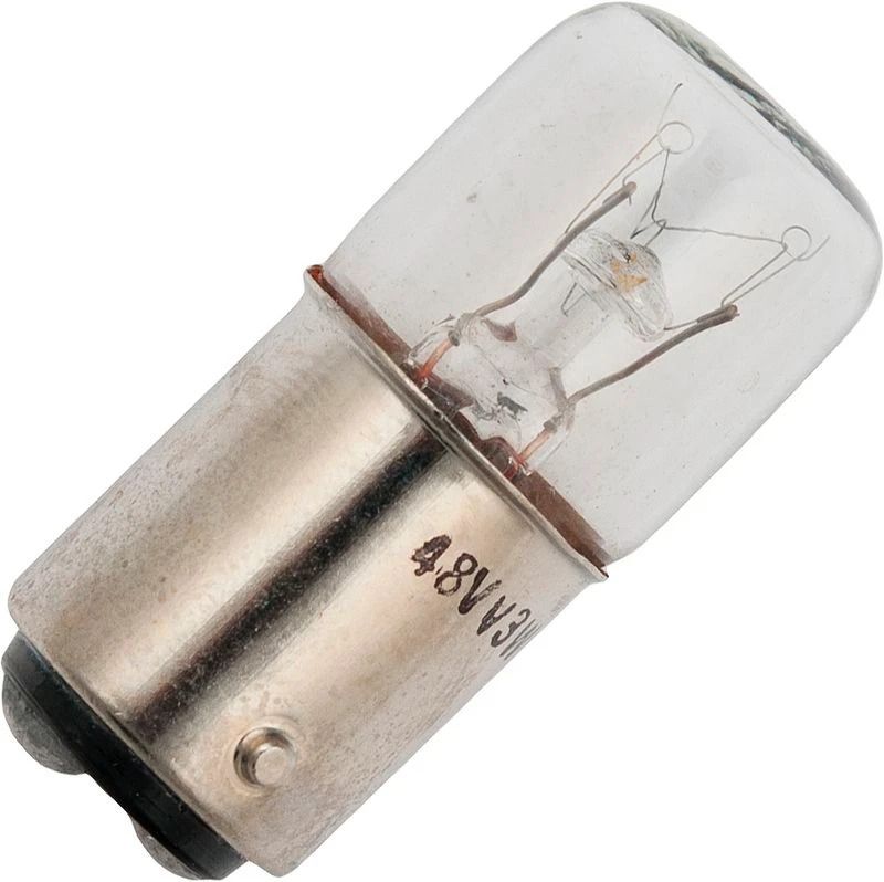 Schiefer BA15d Gloeilamp | 3W 60V 50mA 2500K | 16x35mm | 10 stuks