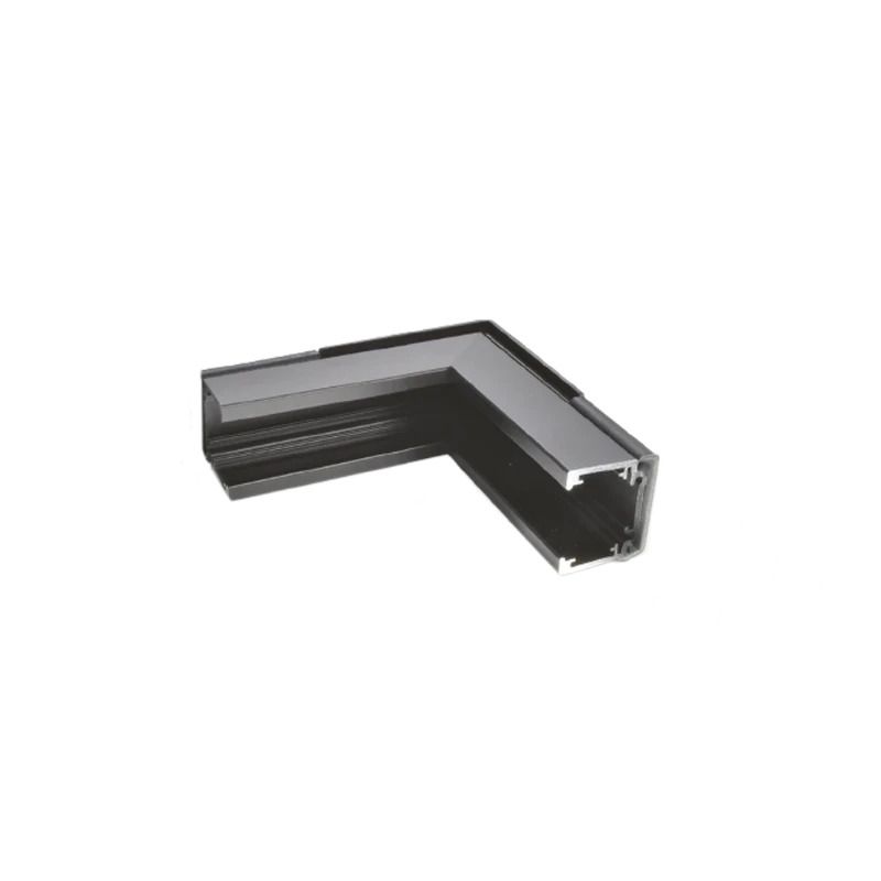 Powergear Onderdeel | 48V Track L Profile Connector Stereo Black | PRO-N135S-B
